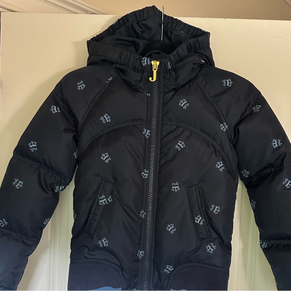 Juicy Couture girls down jacket with hood